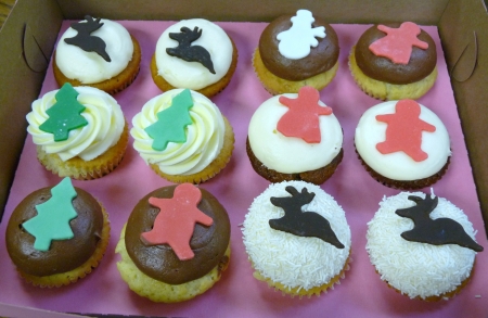 Christmas Cupcakesの写真素材
