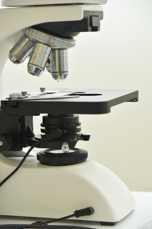 Laboratory microscope used in health clinics or molecular biology scienceの写真素材