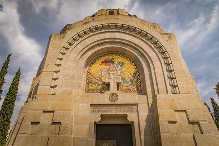 Thessaloniki, Greece - AUGUST 2017: Military cemetery from the First World War, Zejtinlikのeditorial素材
