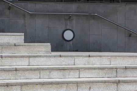 Marble and concrete staircase diagional patterns in Oslo, Norwayの写真素材