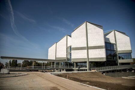 OCTOBER 2017, BELGRADE SERBIA: Renovation of Museum of Contemporary Art in Belgrade, is art institution which collects and displays work produced since in 1900 in Serbia and former Yugoslavia.のeditorial素材