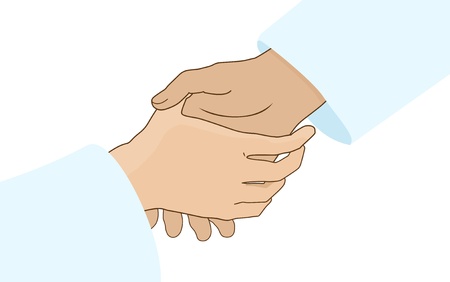 hands shakeのイラスト素材