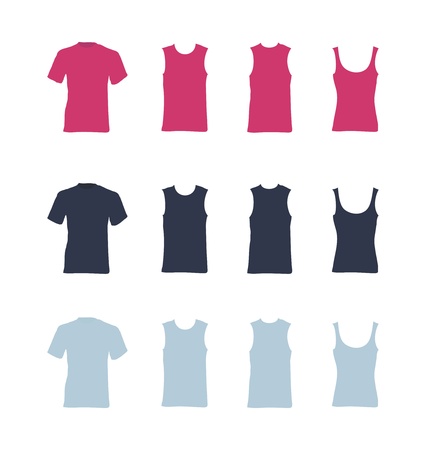 t-shirt templatesのイラスト素材