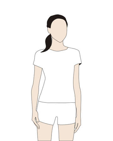 T-shirt templateの写真素材