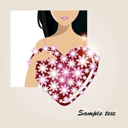 Valentine cardのイラスト素材