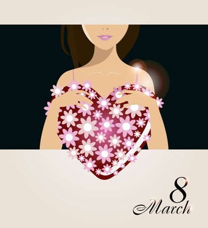 8 march International Women s Day cardの写真素材
