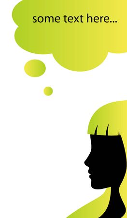 Speech bubble business card templateのイラスト素材