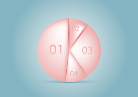Circle diagram vector illustrationのイラスト素材