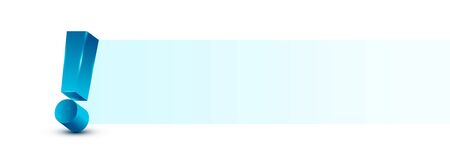 Exclamation mark editable vector illustrationのイラスト素材