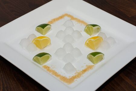 limon, lime, iceの写真素材
