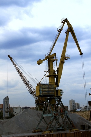 an urban landscape in the eveningのeditorial素材