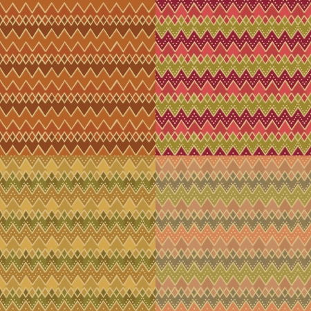 Abstract decorative pattern set.のイラスト素材