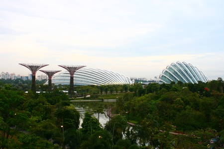 Garden by the Bay, Singapore Day Cityscapeのeditorial素材