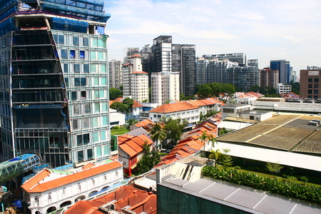 City view Orchard Road Singaporeの写真素材