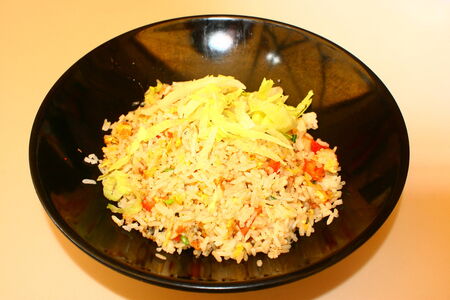 Fried Rice , Chinese dish, Singapore food dinnerの写真素材