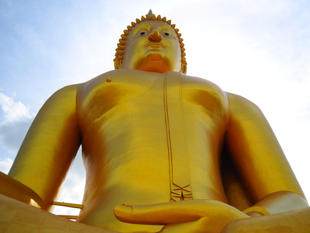 Gold Buddha imageの写真素材