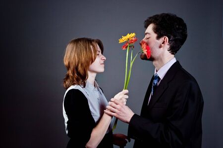 young couple conflictの写真素材