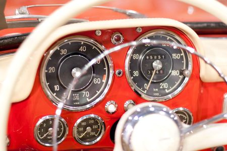 Tachometer  Revolutions in the control panel of the car.の写真素材