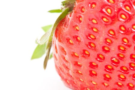 strawberry on white backgroundの写真素材