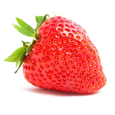 strawberry on white backgroundの写真素材