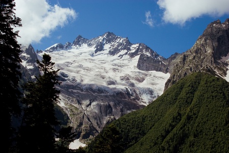 Caucasus Mountains, Dombaiの写真素材