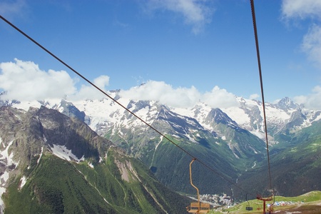 Caucasus Mountains, Dombaiの写真素材