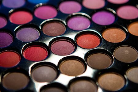 Makeup set. Professional multicolor eyeshadow paletteの写真素材