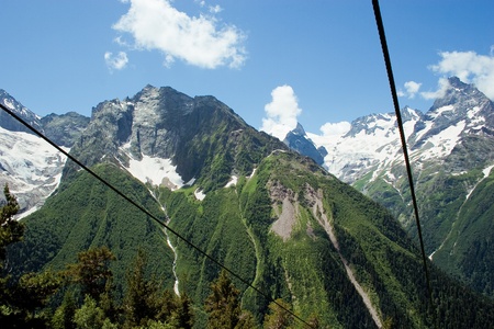 Caucasus Mountains. Region Dombayの写真素材