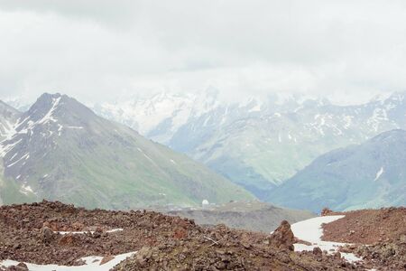 	beautiful mountain landscape, Elbrusの写真素材