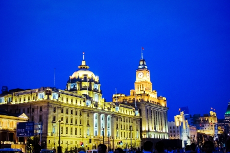 Shanghai Pudong skyline view from the Bund - which is one of the Top Ten Shanghai Attractions in Shanghai, China のeditorial素材