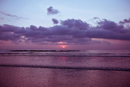 Bali Kuta Beach sunsetの写真素材