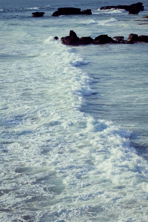 Coast of Indian ocean Bali, Indonesiaの写真素材