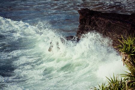 Coast of Indian ocean Bali, Indonesiaの写真素材