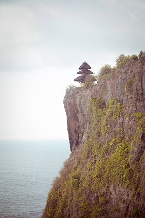 View of Pura Uluwatu temple, Bali, Indonesiaの写真素材