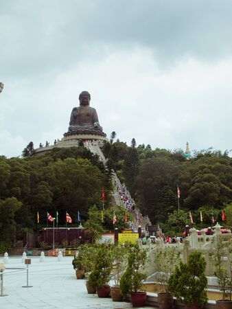 Po Lin monastery  in Hong Kongのeditorial素材