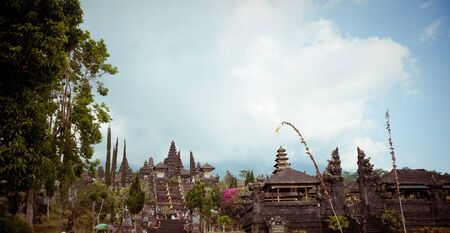 Besakih complex  Pura Penataran Agung , Largest hindu temple of Bali, Indonesia の写真素材