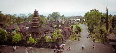 Besakih complex  Pura Penataran Agung , Largest hindu temple of Bali, Indonesia の写真素材