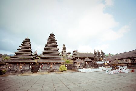 Besakih complex Pura Penataran Agung , Largest hindu temple of Bali, Indonesia の写真素材