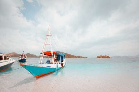local fishing boat  Indonesiaの写真素材