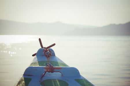 Boats in oceanの写真素材