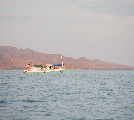 Boats in oceanの写真素材