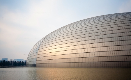 China National Grand Theater   National Center for the Performing Arts   - February 5,2013 in Beijing, China のeditorial素材
