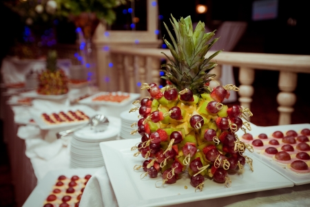 Snack from fresh fruitsの写真素材