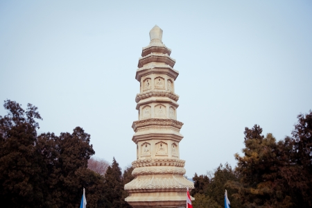 Summer palace in Beijing, China at winterのeditorial素材