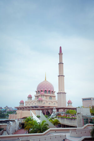 Putra Mosque located in Putrajaya city the new Federal Territory of Malaysiaのeditorial素材