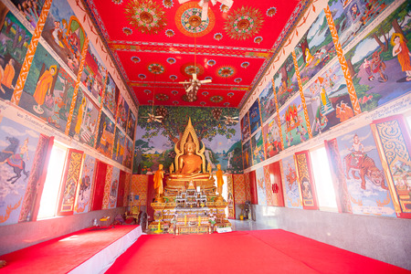 Buddhist temple in island koh Samui, Thailandのeditorial素材