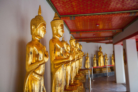 Authentic Thai Architecture in Wat Pho at Bangkok, Thailandのeditorial素材