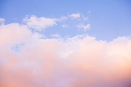 Colorful Cloudy sunset  skyの写真素材