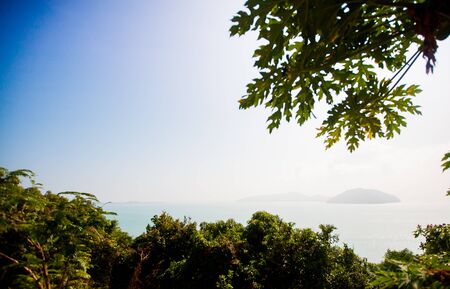 A view of tropical sea landscape in Thailand, Koh Samui