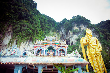 BATU CAVES, MALAYSIA - JAN 18 2014 : Thaipusam at Batu Caves temple, Malaysia on January 18, 2014. Thaipusam is a Hindu festival on the full moon in the Tamil month of Thai.のeditorial素材